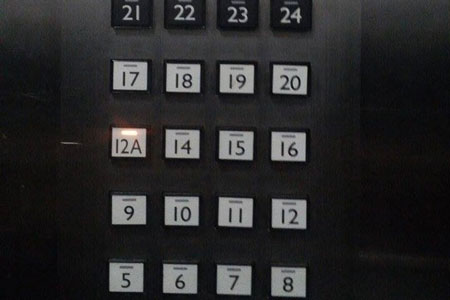 Thang máy Hanoel nói về không sử dụng con số 4 và 13