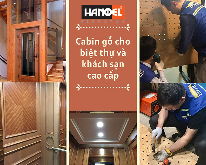 Hanoel cung cấp nhiều mẫu cabin thang máy ốp gỗ đẹp, đa dạng