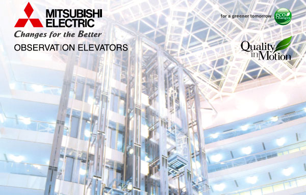 Các loại thang máy quan sát Mitsubishi