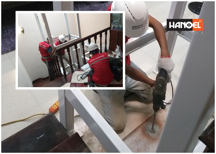 Hanoel lắp đặt thang máy mini tại Kim Mã Thượng Ba Đình Hà Nội